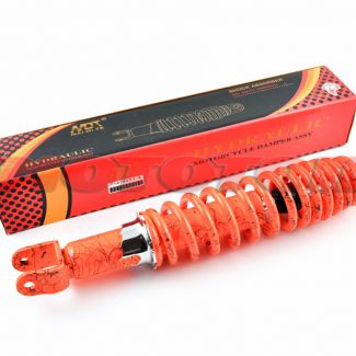 Амортизатор   GY6, DIO ZX, LEAD   310mm, регулируемый   NDT   (оранжевый +паутина)