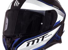 Шлем MT TARGO  Interact - жемчужно-белый / синий