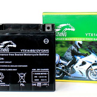 Аккумулятор Mustang YTX14-BS (кислотный)                                 