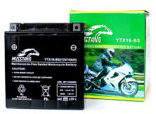 Аккумулятор Mustang YTX16-BS (кислотный)                                       